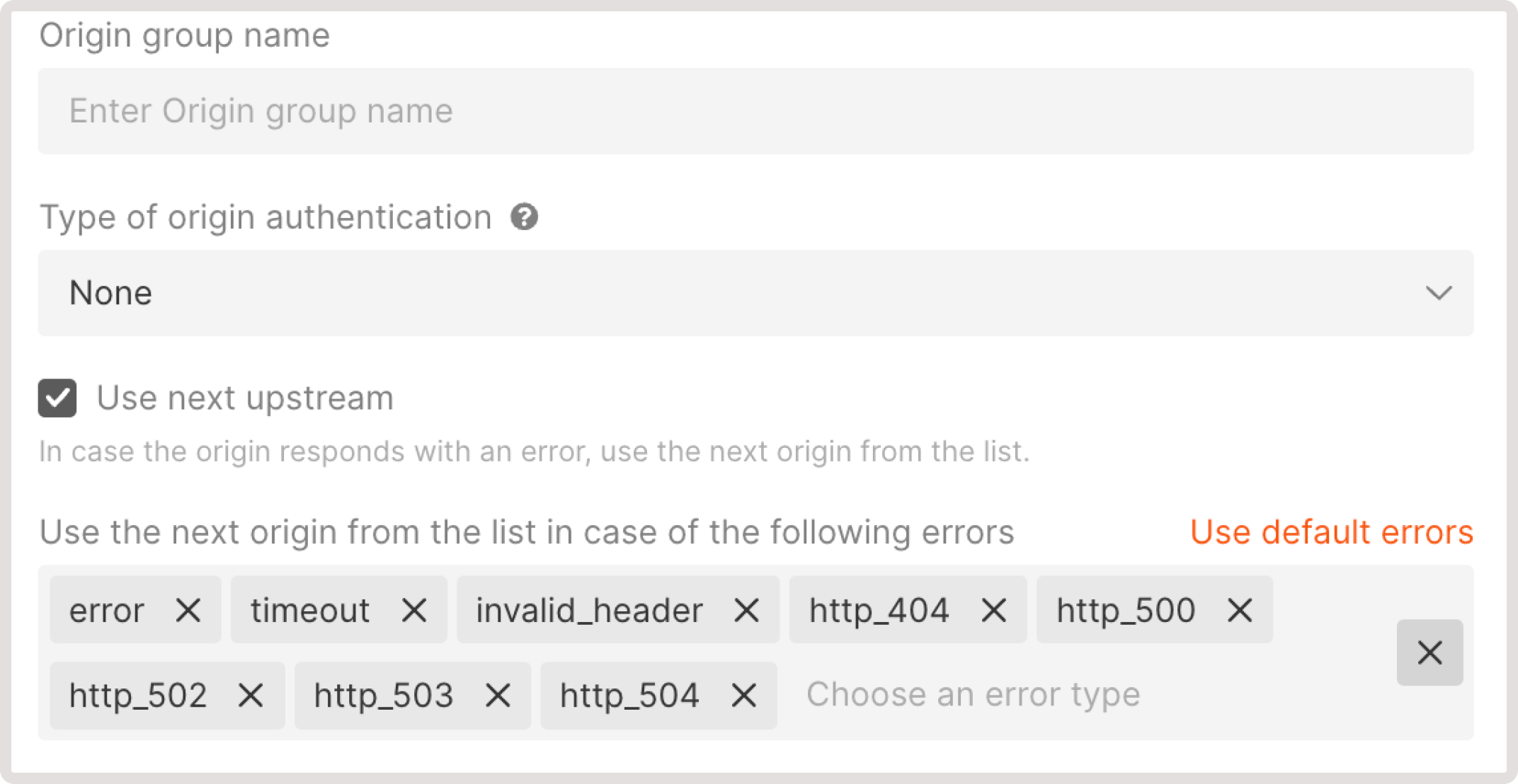 Origin group - CDB DOCUMENTATION